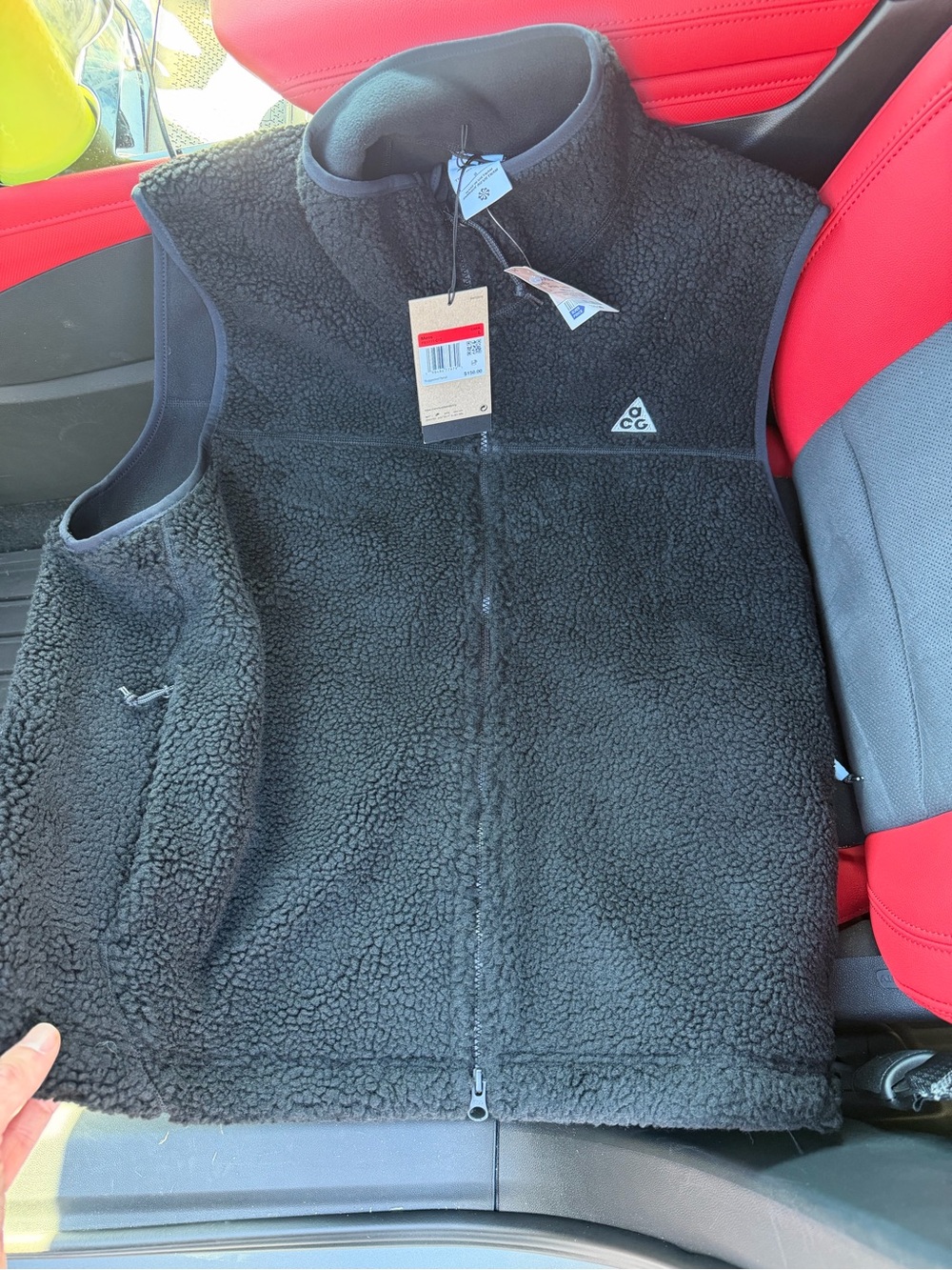 Nike Black ACG Sherpa Fleece Vest - Men's